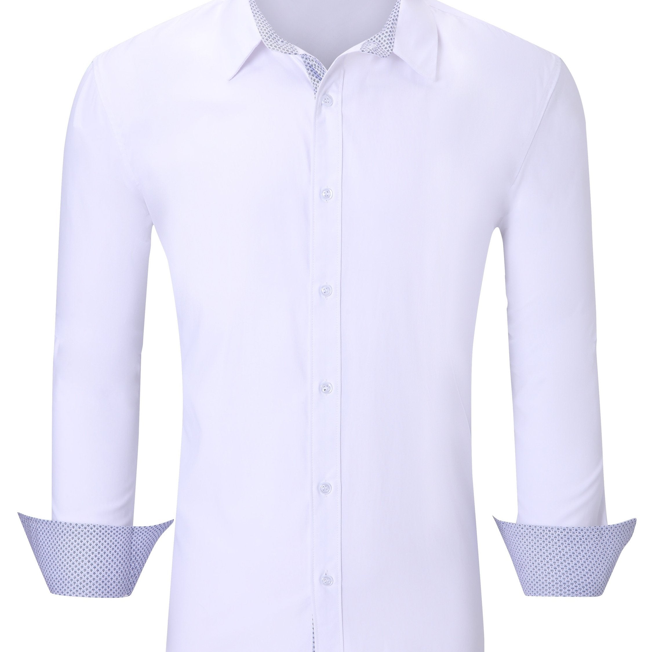 Men's Casual Button Up Long Sleeve Shirt