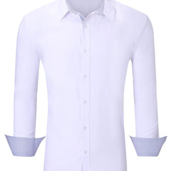 Men's Casual Button Up Long Sleeve Shirt
