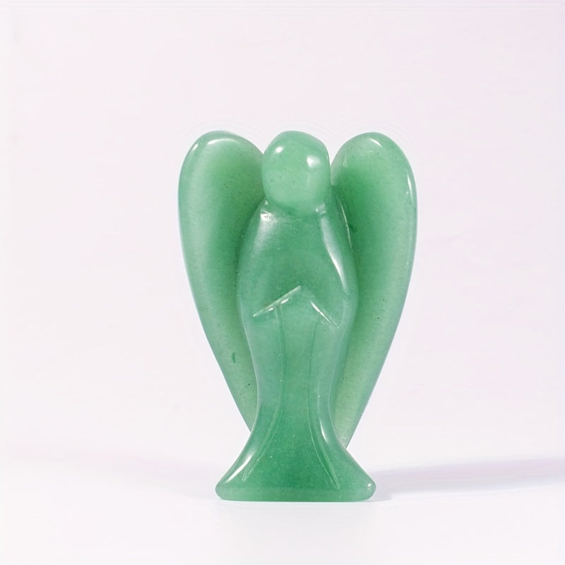 3 Natural Healing Crystal Angel Hand Carved Figurine Skull Gift