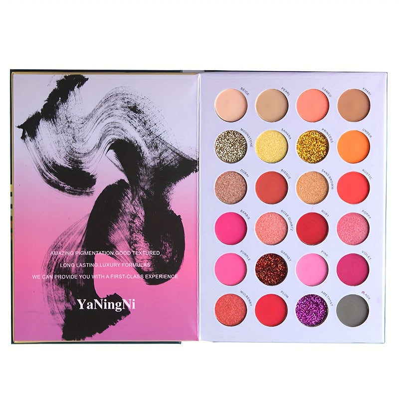 72 Colors Eyeshadow Palette 3D Neon Book 3 Layers Natural Makeup Set