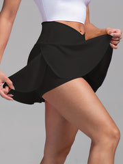 High Waist Skorts with Pockets Workout Skirts Women's Clothing