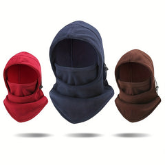 Winter Warm Ski Mask Thickened Fleece Balaclava Hat for Outdoor Sports