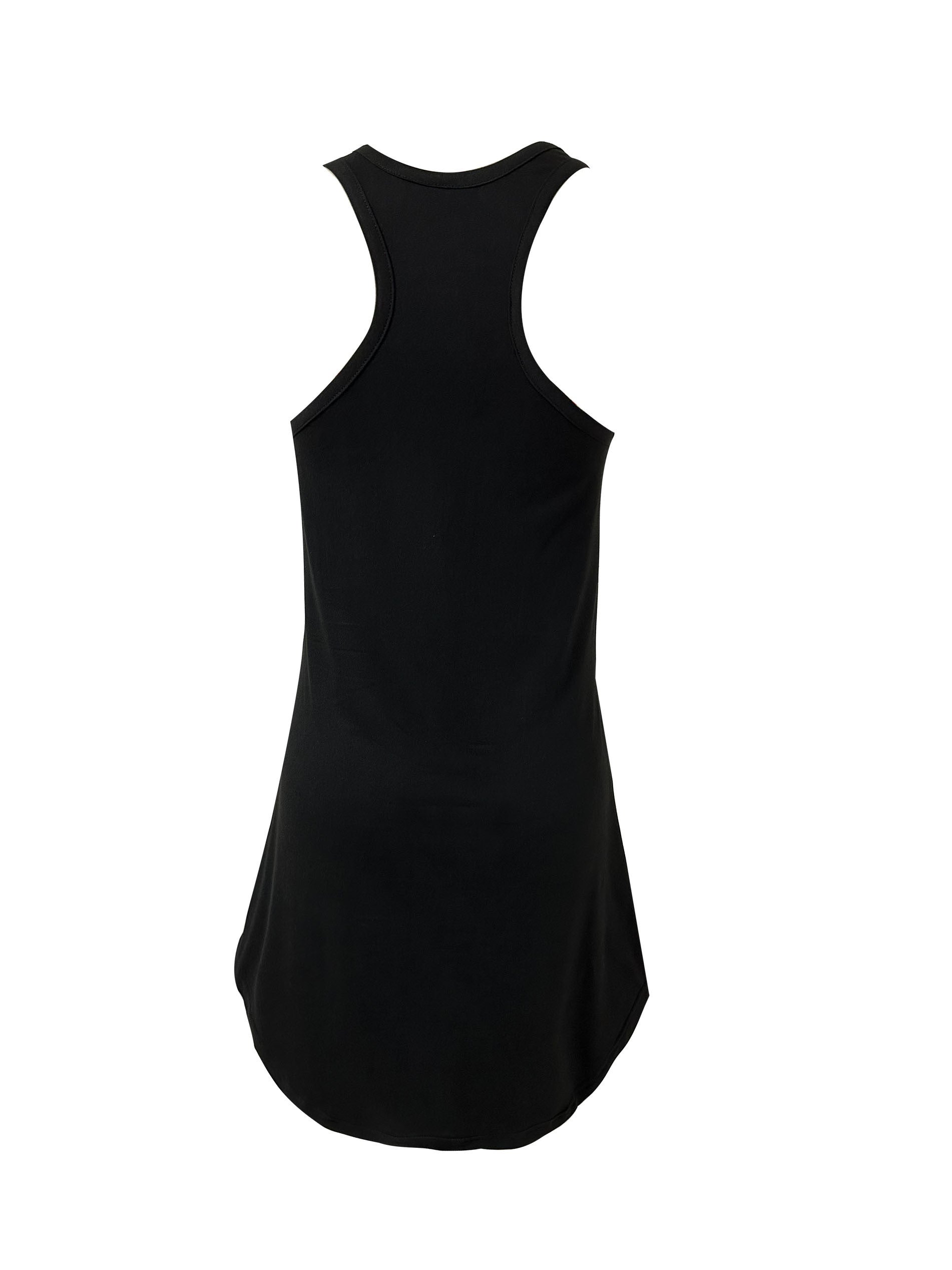 Cat Print Lounge Dress Crew Neck Sleeveless Home Dress Women's Loungewear