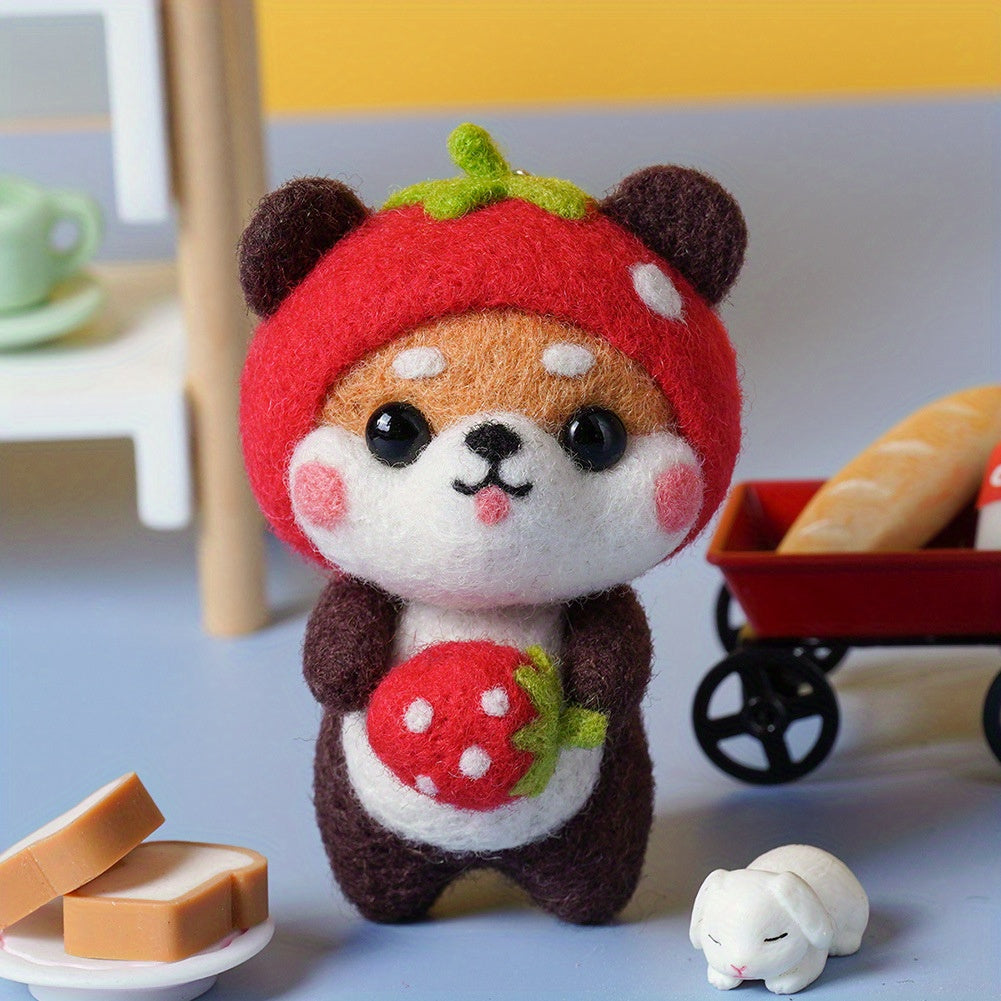 1pc Shiba Inu DIY Woolen Felt Package 6 Styles