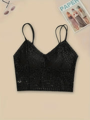 2pcs Wireless Lace Bras Women's Lingerie Set
