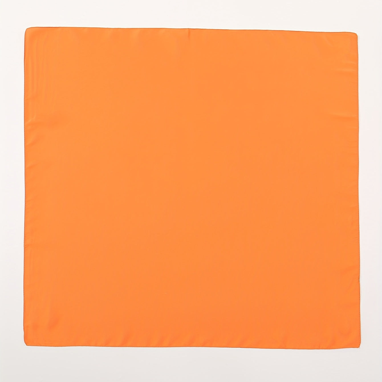 Orange Satin Bandana Square Scarf Neckerchief Hair Wrap