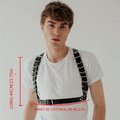 Men's Punk Body Chest Harness Shoulder Strap Belt