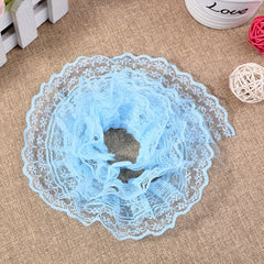 2Yard Coloured Pleated Lace DIY Dress Accessories Pet & Doll Embellishments
