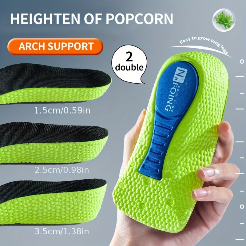 Memory Foam Height Increase Insoles Arch Support Orthopedic Insoles