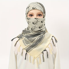 Desert Skull Pattern Tactical Scarf for Women