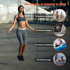 Anti-skid Weighted Jump Rope for Fitness Exercise