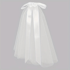 Floral Embroidered Bridal Veil with Long Tail