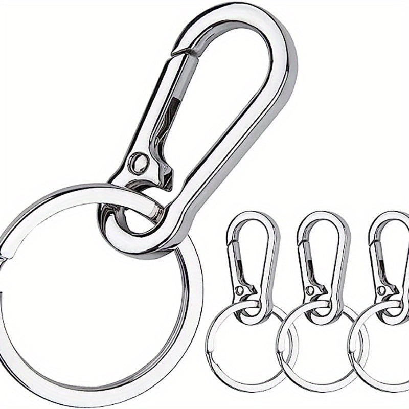 Heavy Duty Metal Keychain Holder for Belt Carabiner with Keyring Clips