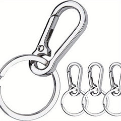 Heavy Duty Metal Keychain Holder for Belt Carabiner with Keyring Clips