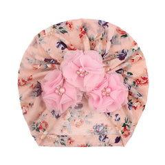 Baby Girl Flower Beads Cap Hair Accessories