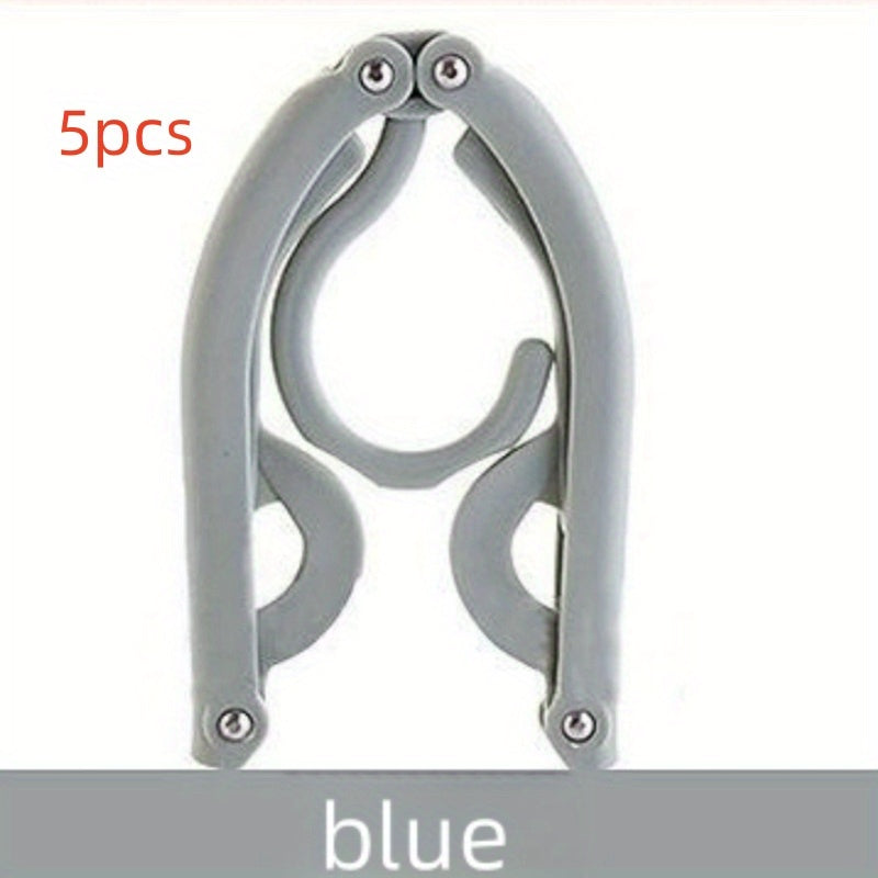 5pcs Folding Drying Rack Magic Travel Hanger Home Plastic Underwear Rack