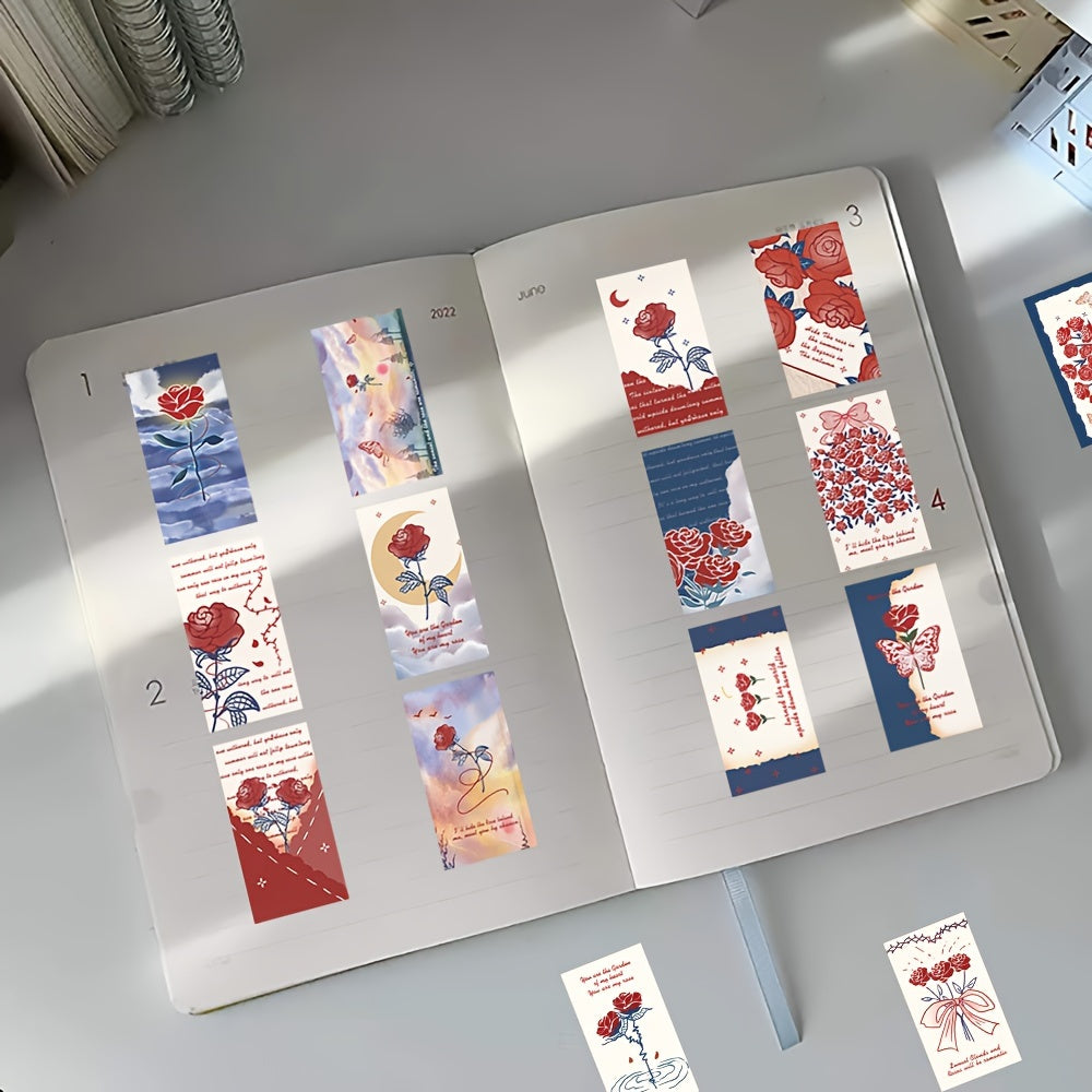 60pcs Fancy Bookmark Series Graffiti Stickers for DIY Journal Decoration
