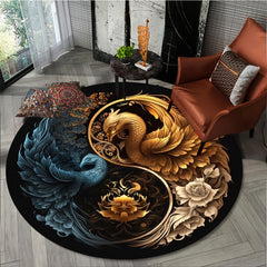 Phoenix Round Rug Doormat Floor Mat Hotel Living Room Mats Anti Slip