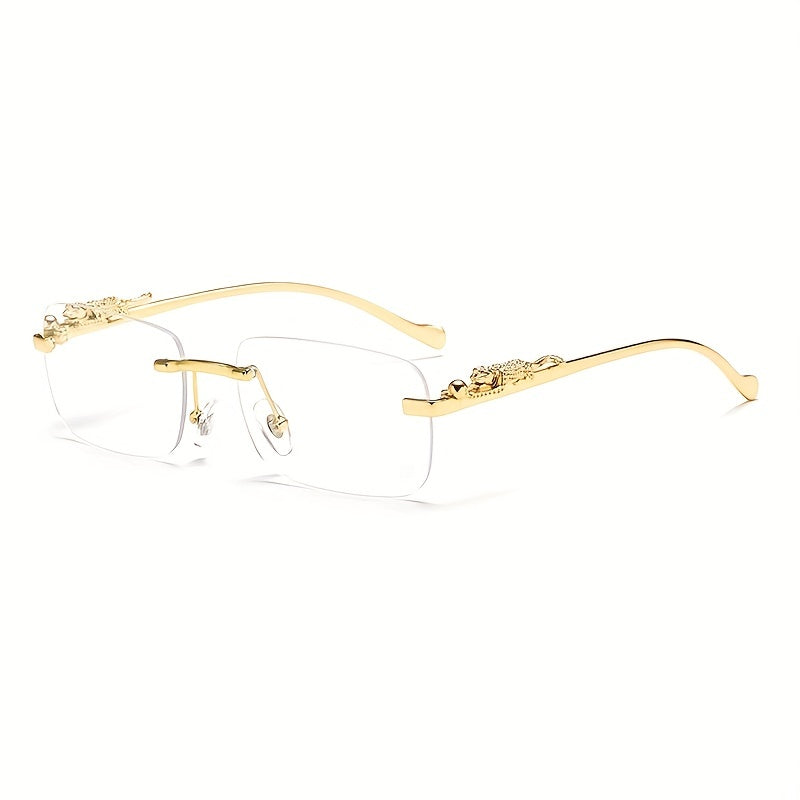 Leopard Head Metal Sunglasses Square Frame Colorful Women & Men