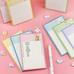 30 Creative Cartoon Note Book Non-adhesive Tearable Notepad