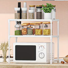 2 3 Layer Microwave Oven Rack Kitchen Storage Rack Spice Box Storage Rack