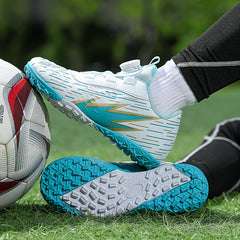 Boy's Turf Football Boots Rotating Buckle TF Soccer Cleats