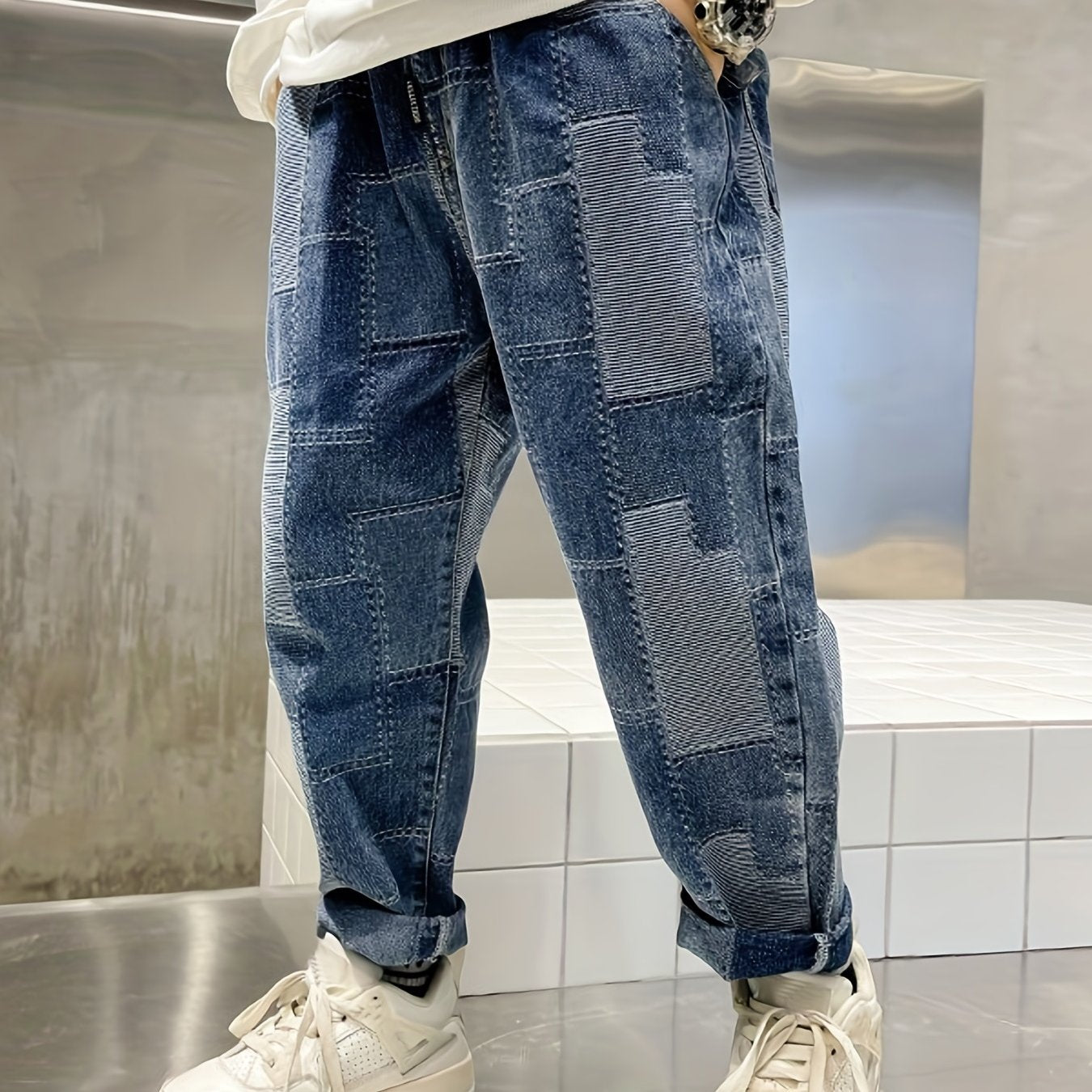 Boys Casual Denim Long Pants With Pocket Kids Clothing