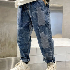 Boys Casual Denim Long Pants With Pocket Kids Clothing