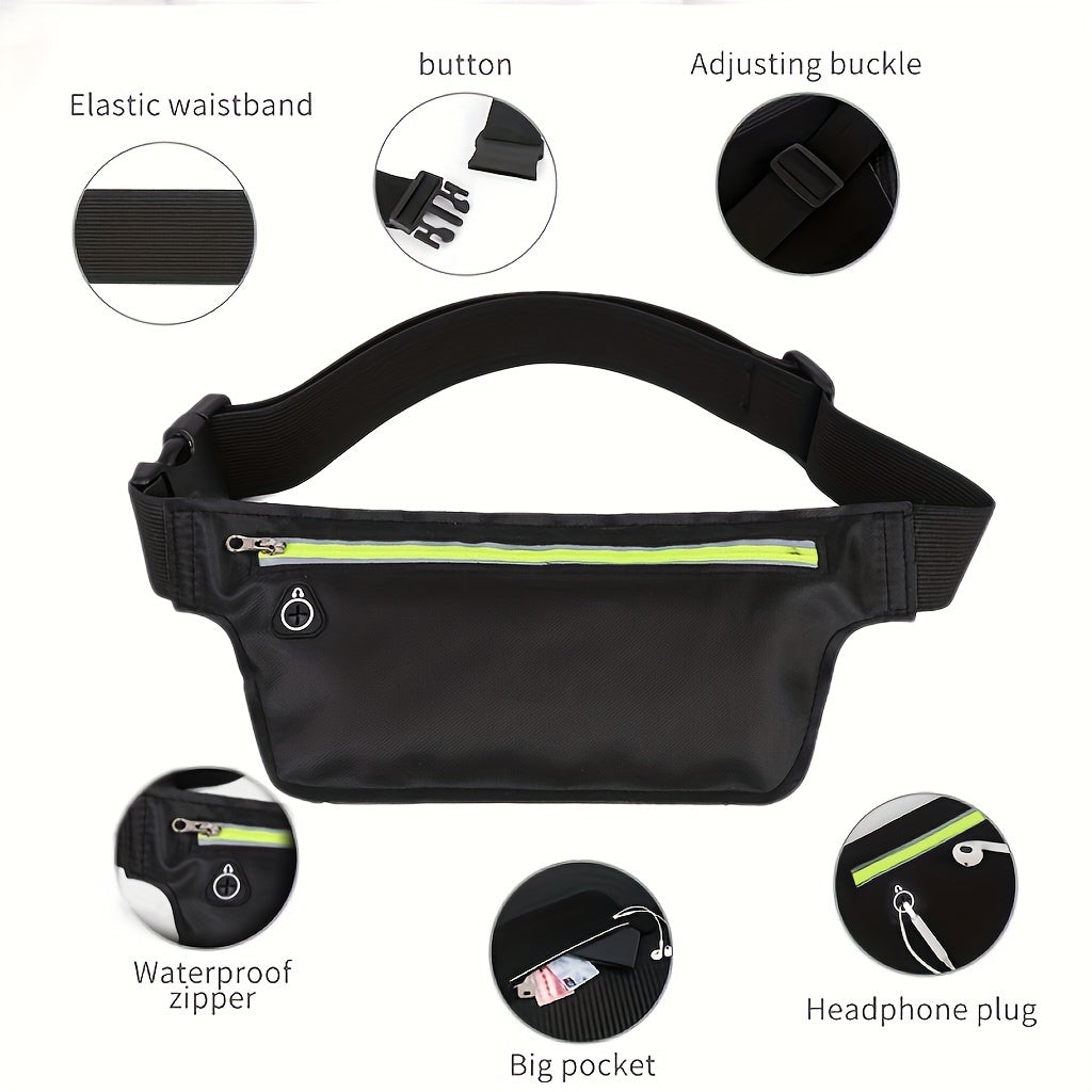 Portable Outdoor Sports Waist Bag Reflective Lightweight Waterproof Fanny Pack