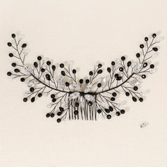 Rhinestone Decor Hair Comb Baroque Style Bridal Wedding Headwear