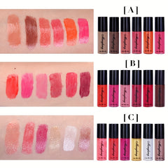 6pcs Matte Liquid Lipstick Set Waterproof Long Lasting Lip Gloss