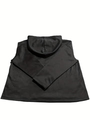 Drawstring Hoodie & Pants Outfit Set