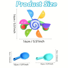 Bathtub Windmill Toy 2pcs Set for Water Play Fun