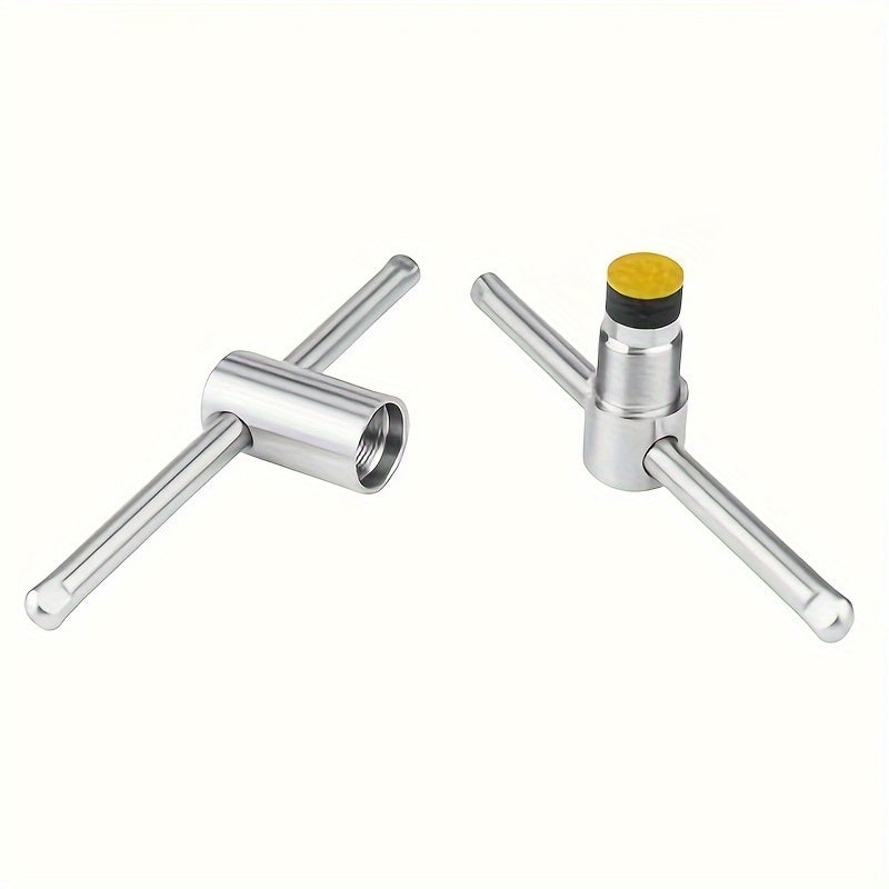 Stainless Steel Billiard Cue Tip Press Tool 9-14mm Pool Carom Snooker Cue Stick