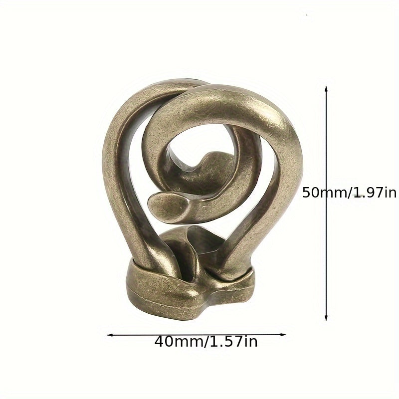 Zinc Alloy Unlocking Kongming Lock Magic Educational Toy