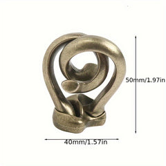 Zinc Alloy Unlocking Kongming Lock Magic Educational Toy