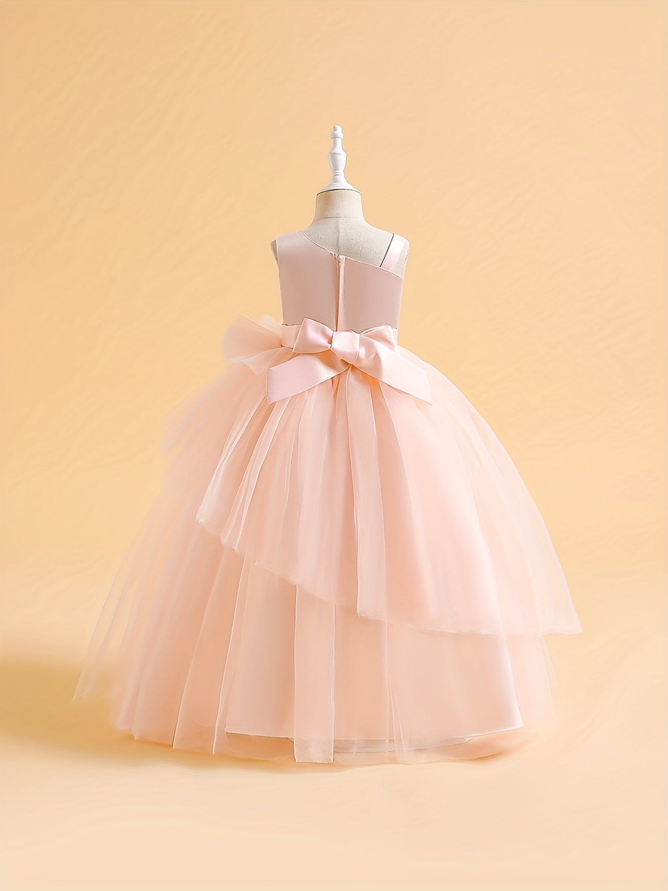 Girls Mesh Puffy Princess Dress Gown For Party or Wedding