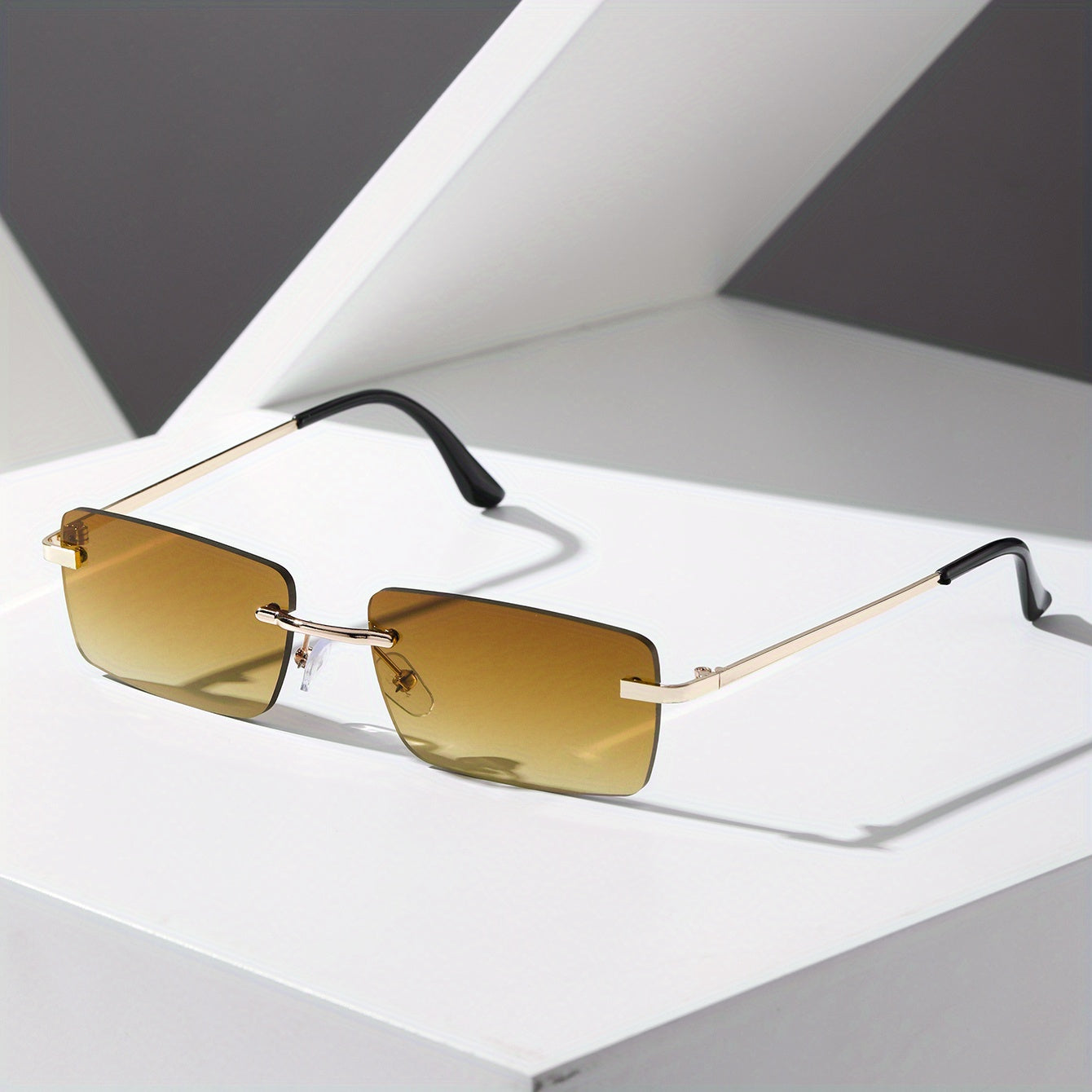 Metal Rimless Men's Sunglasses Casual