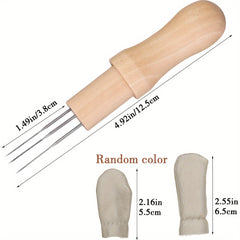3pc Felting Needle Set with Finger Protector