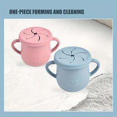 Silicone Baby Snack Cup Portable Container with Lid