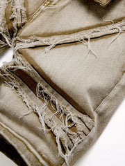 Y2k Creative Tassels Denim Shorts Men's Casual Street Style