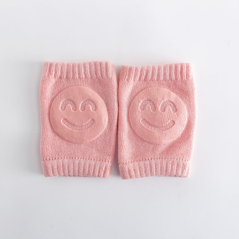 Boys Knitted Knee Pads Smiley Thermal Protector for Autumn Winter