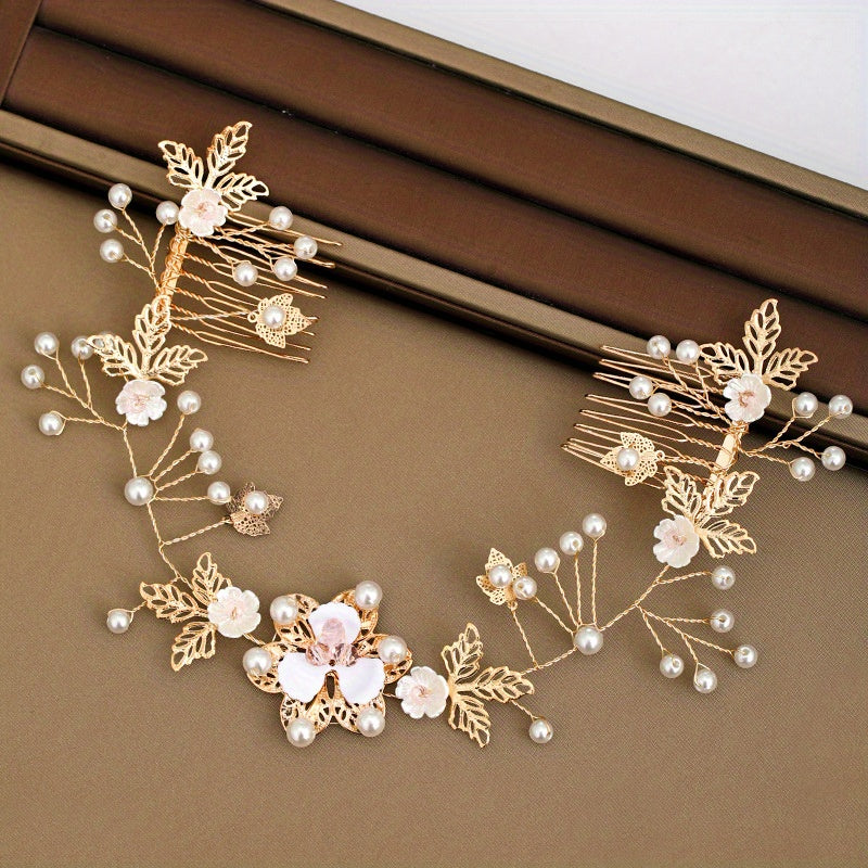 Faux Pearl Headband Bridal Hair Accessories