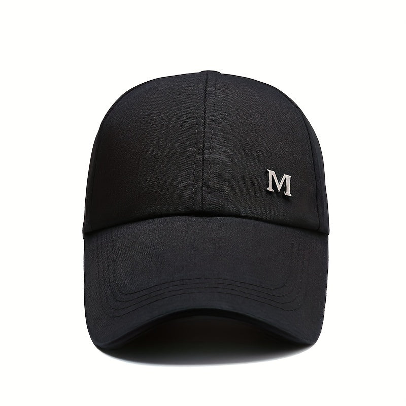 Adjustable Iron Mark M' Baseball Cap Outdoor Fishing