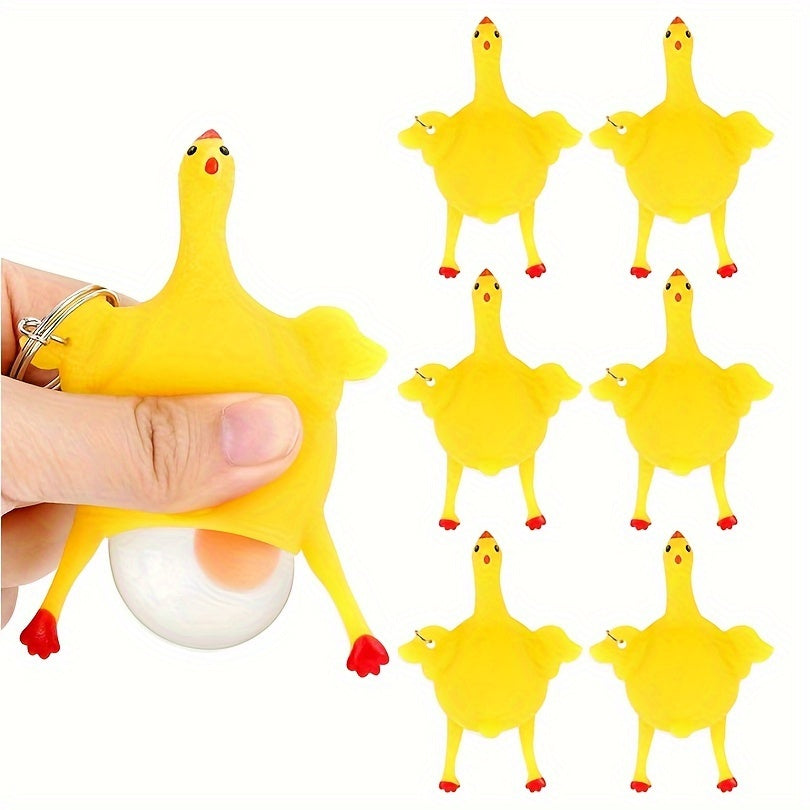 7 Pcs Chicken & Eggs Stress Relieve Toys Kit