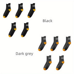 10 Pairs Boys Block Socks Breathable Crew Socks Children's Socks