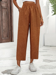 Minimalist Wide Leg High Waist Pants