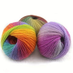 6pcs 100 Wool Hand Knitting Wool Manufacturer Colorful Fancy Knitting Yarn