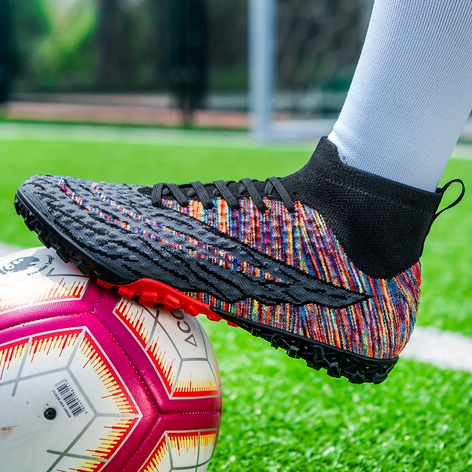 Unisex High Top Turf Soccer Shoes for Kids