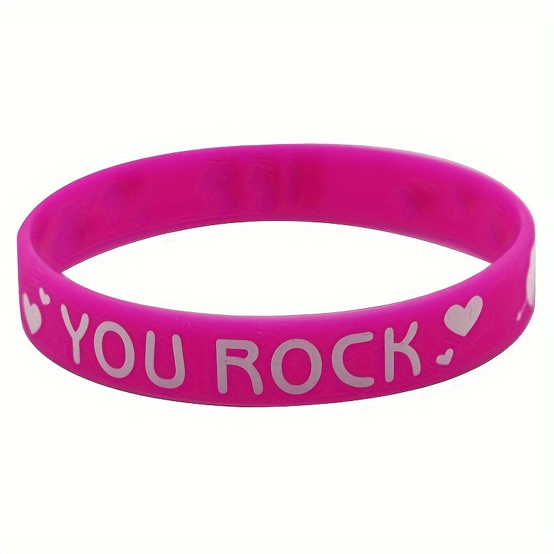 Heart Pattern Bracelet Silicone Party Gift Holiday Bracelet